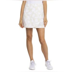 G/Fore Women's Tonal Floral Wrap Maverick 4-Way Stretch Skort -‎ Stone Size 2